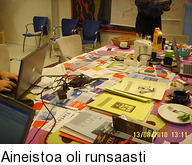 Aineistoa oli runsaasti